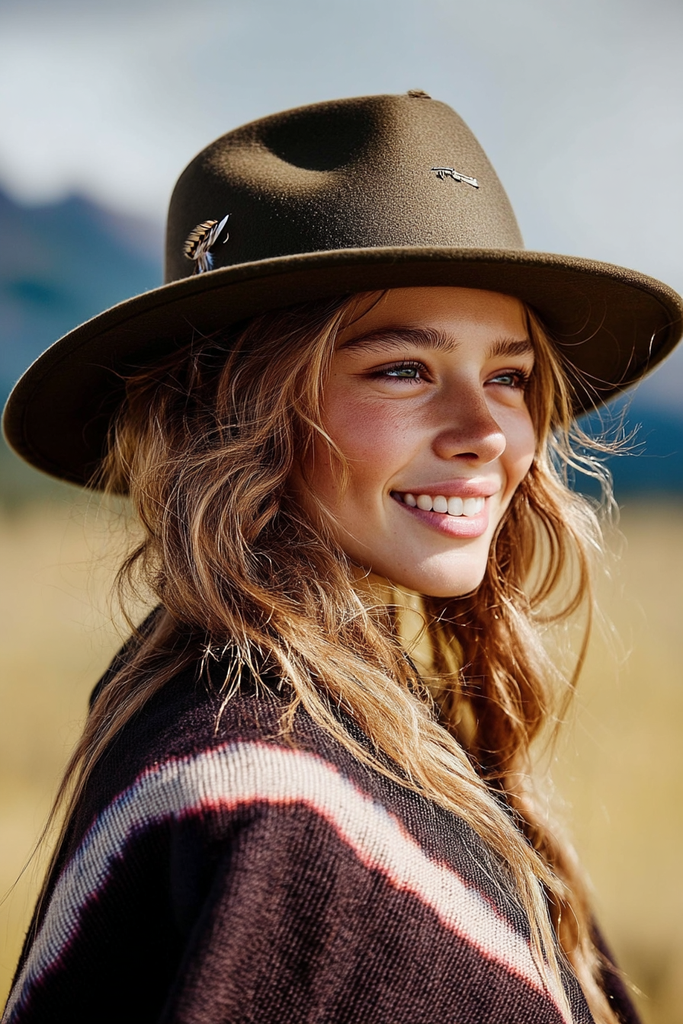 Sombrero Fedora Color Verde