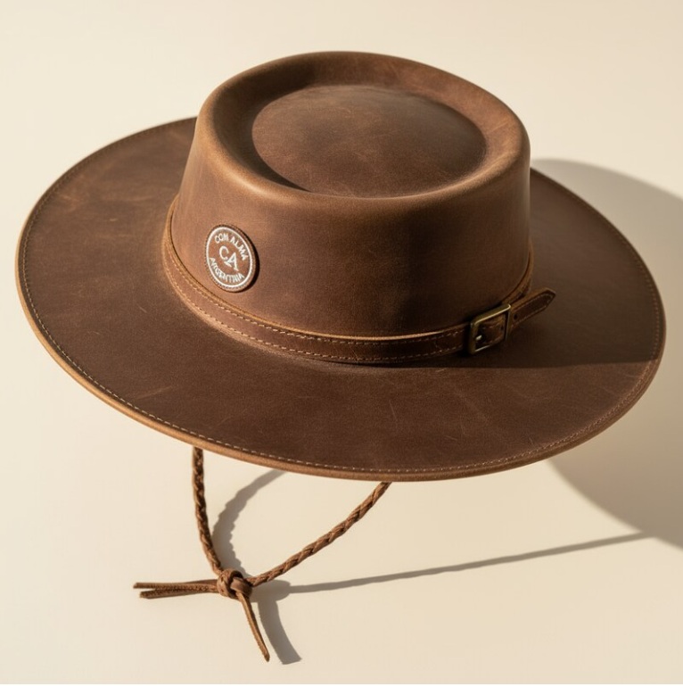 Sombrero Fedora Color Marrón